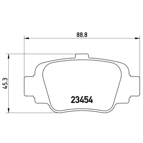 Sada brzdových platničiek kotúčovej brzdy BREMBO P 56 032