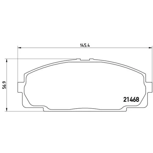 Sada brzdových platničiek kotúčovej brzdy BREMBO P 83 092