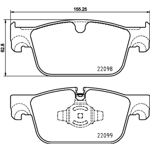 Sada brzdových platničiek kotúčovej brzdy BREMBO P 86 028