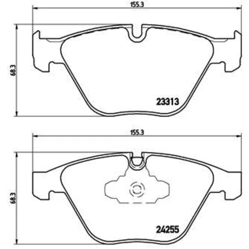 Sada brzdových platničiek kotúčovej brzdy BREMBO P 06 055