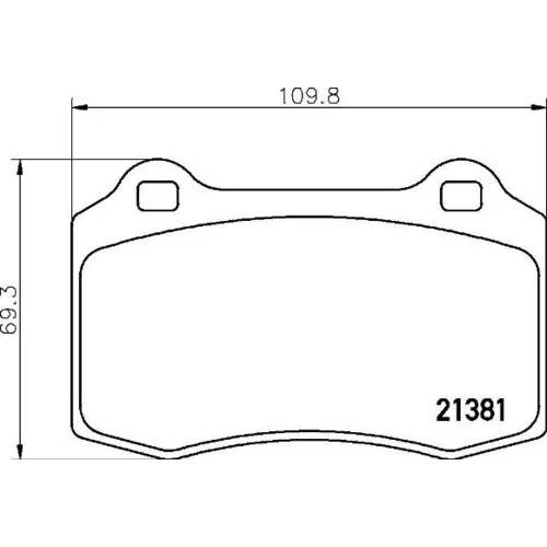 Sada brzdových platničiek kotúčovej brzdy P 36 020X /BREMBO/