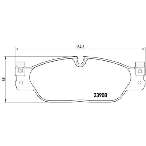 Sada brzdových platničiek kotúčovej brzdy BREMBO P 36 021