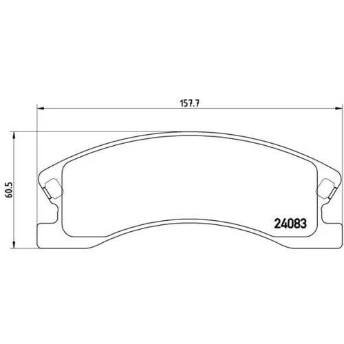 Sada brzdových platničiek kotúčovej brzdy BREMBO P 37 008