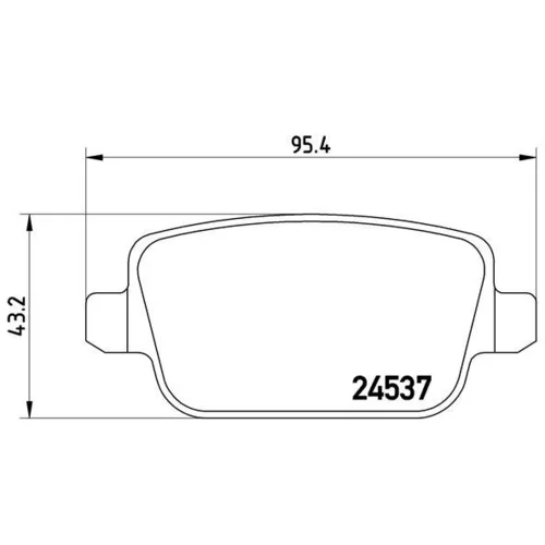 Sada brzdových platničiek kotúčovej brzdy BREMBO P 44 016