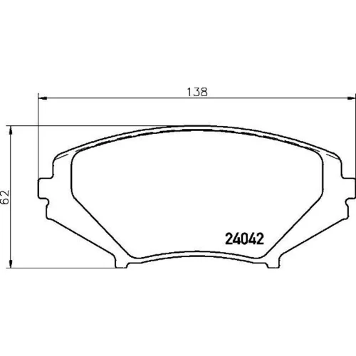 Sada brzdových platničiek kotúčovej brzdy BREMBO P 49 034