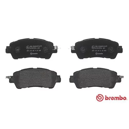 Sada brzdových platničiek kotúčovej brzdy BREMBO P 49 055 - obr. 1