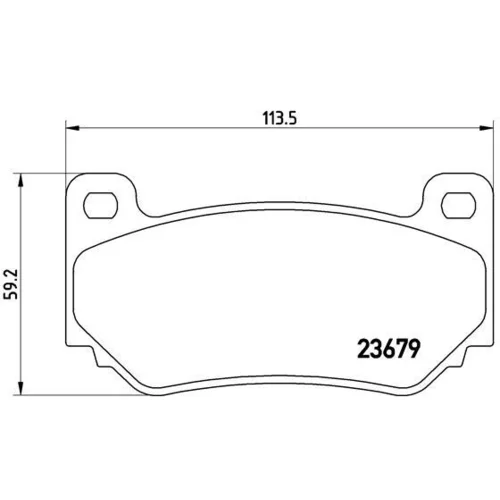 Sada brzdových platničiek kotúčovej brzdy BREMBO P 52 018