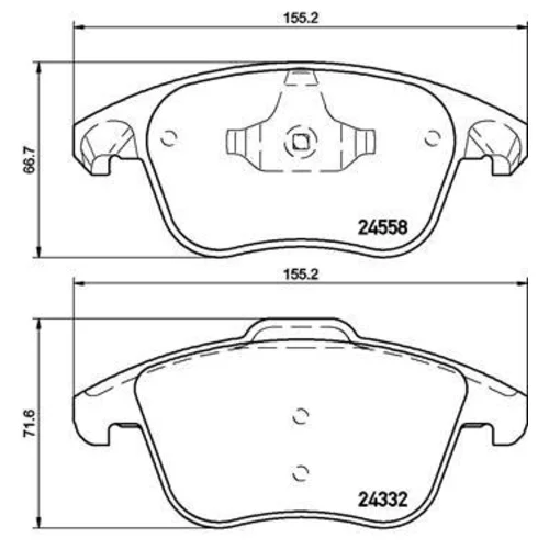 Sada brzdových platničiek kotúčovej brzdy P 61 117 /BREMBO/