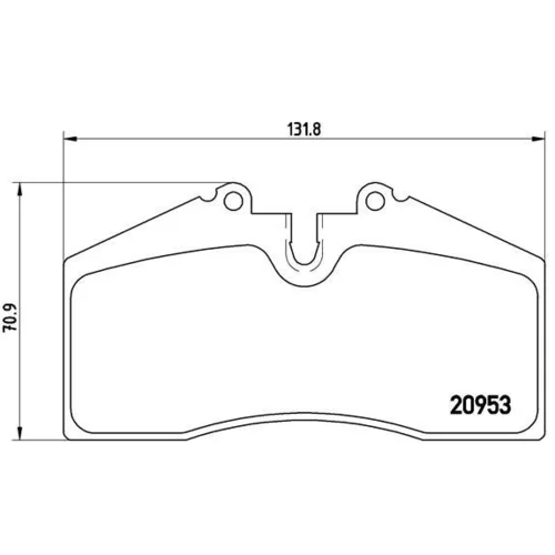 Sada brzdových platničiek kotúčovej brzdy BREMBO P 65 005