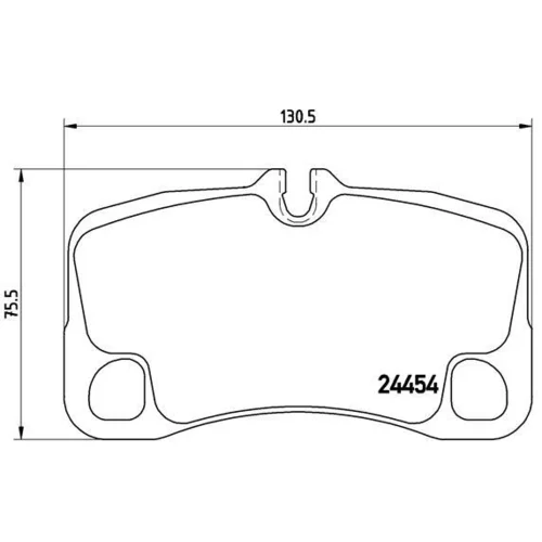 Sada brzdových platničiek kotúčovej brzdy BREMBO P 65 013