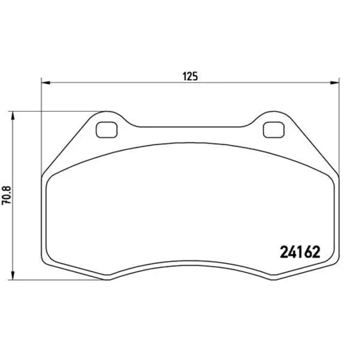 Sada brzdových platničiek kotúčovej brzdy BREMBO P 68 036