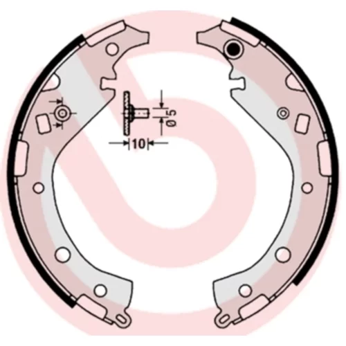 Sada brzdových čeľustí S 83 549 /BREMBO/