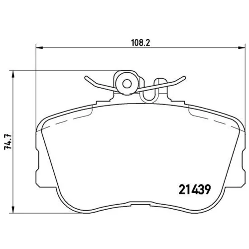 Sada brzdových platničiek kotúčovej brzdy BREMBO P 06 017