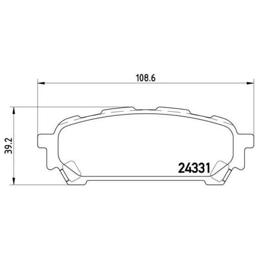 Sada brzdových platničiek kotúčovej brzdy BREMBO P 78 014