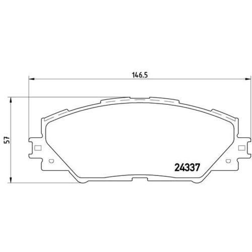 Sada brzdových platničiek kotúčovej brzdy BREMBO P 83 071