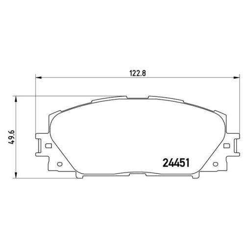 Sada brzdových platničiek kotúčovej brzdy BREMBO P 83 106