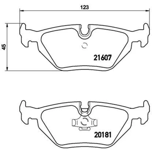 Sada brzdových platničiek kotúčovej brzdy P 06 013 /BREMBO/