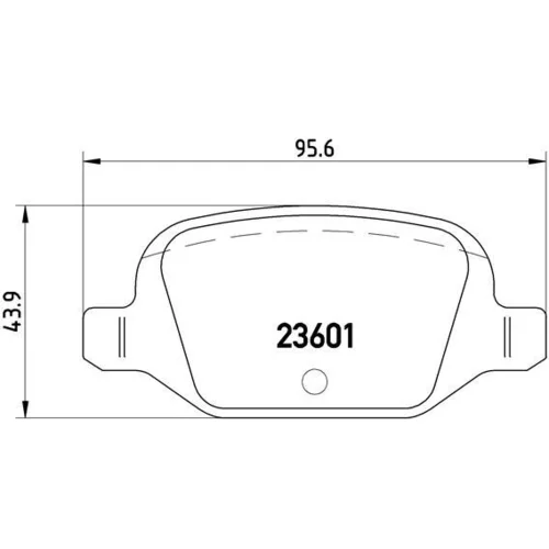 Sada brzdových platničiek kotúčovej brzdy BREMBO P 23 064