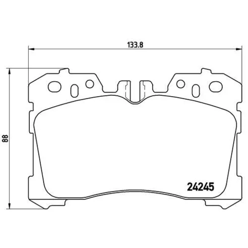 Sada brzdových platničiek kotúčovej brzdy BREMBO P 83 075