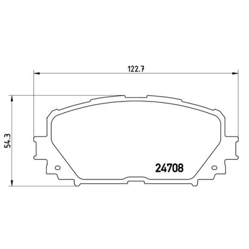 Sada brzdových platničiek kotúčovej brzdy BREMBO P 83 101