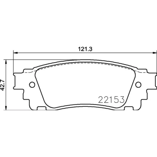 Sada brzdových platničiek kotúčovej brzdy BREMBO P 83 166