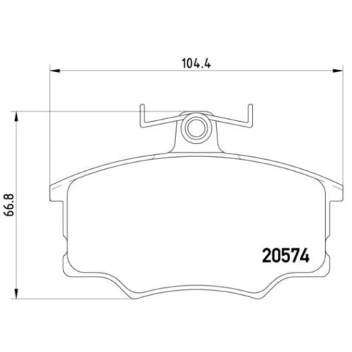 Sada brzdových platničiek kotúčovej brzdy BREMBO P 85 010