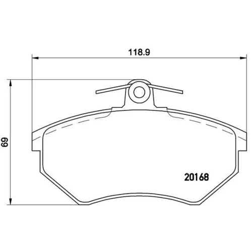 Sada brzdových platničiek kotúčovej brzdy BREMBO P 85 011