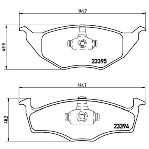 Sada brzdových platničiek kotúčovej brzdy BREMBO P 85 055