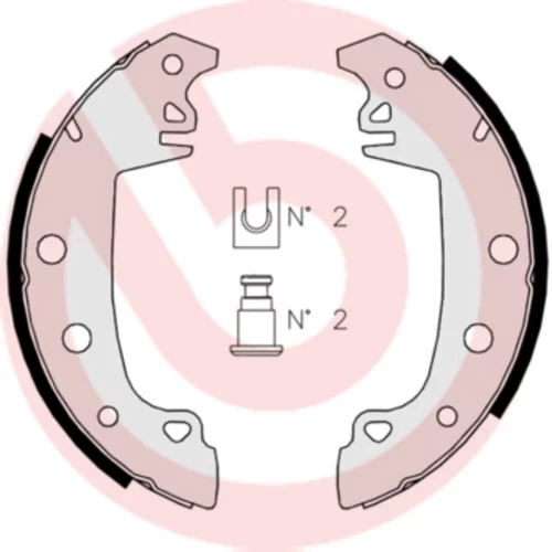 Sada brzdových čeľustí BREMBO S 68 507