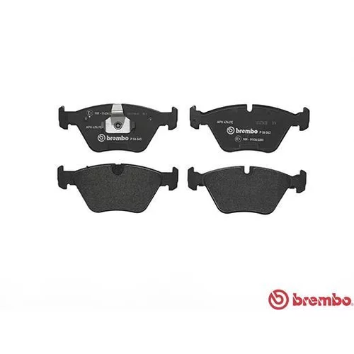 Sada brzdových platničiek kotúčovej brzdy BREMBO P 06 043 - obr. 1