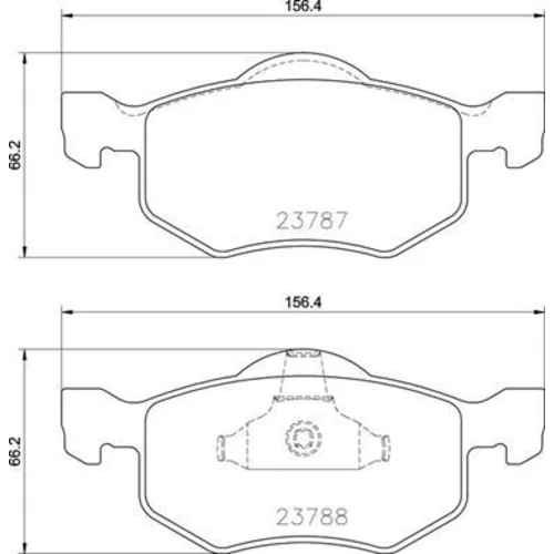 Sada brzdových platničiek kotúčovej brzdy BREMBO P 24 219