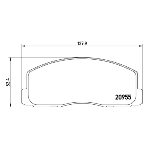 Sada brzdových platničiek kotúčovej brzdy BREMBO P 54 006