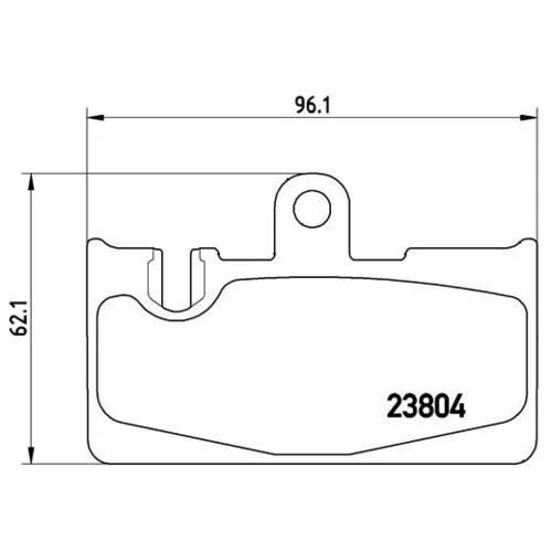 Sada brzdových platničiek kotúčovej brzdy BREMBO P 83 059