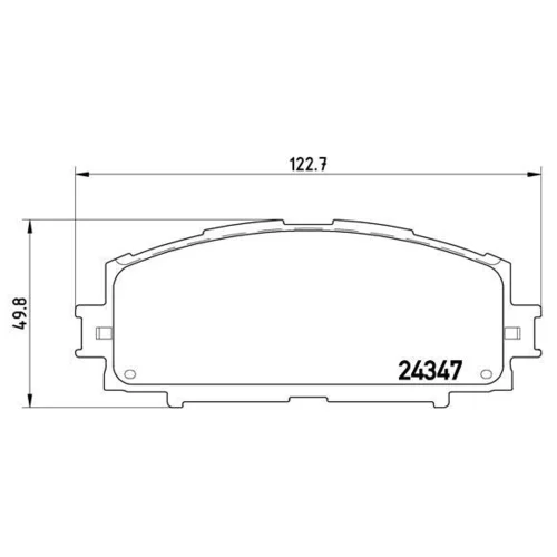 Sada brzdových platničiek kotúčovej brzdy BREMBO P 83 086