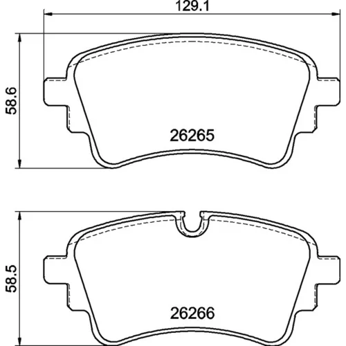 Sada brzdových platničiek kotúčovej brzdy BREMBO P 85 185