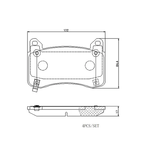 Sada bŕzd, Kotúčová brzda BREMBO KT 08 003 - obr. 2