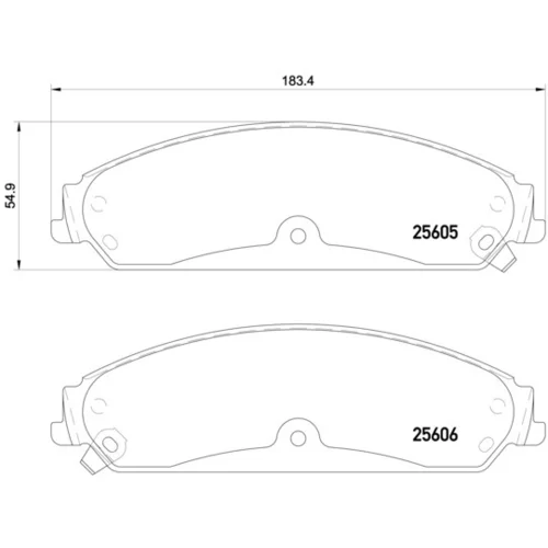 Sada brzdových platničiek kotúčovej brzdy P 23 149 /BREMBO/