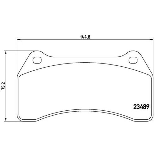 Sada brzdových platničiek kotúčovej brzdy BREMBO P 36 014