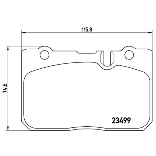 Sada brzdových platničiek kotúčovej brzdy BREMBO P 83 039