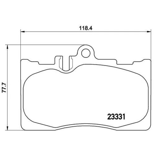 Sada brzdových platničiek kotúčovej brzdy BREMBO P 83 058