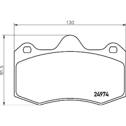 Sada brzdových platničiek kotúčovej brzdy BREMBO P 85 134