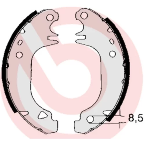 Sada brzdových čeľustí S 61 535 /BREMBO/