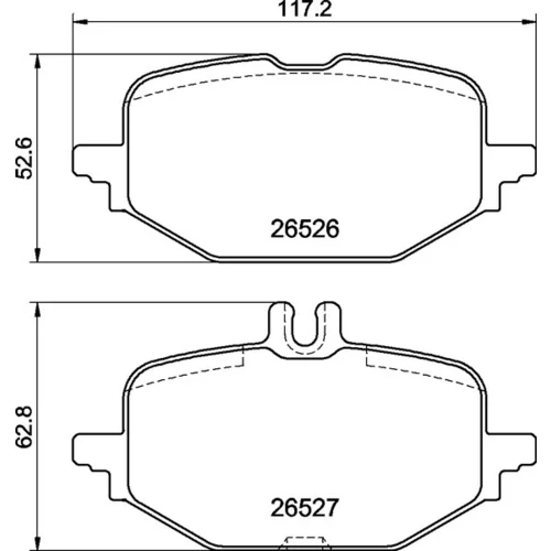 Sada brzdových platničiek kotúčovej brzdy BREMBO P 50 172