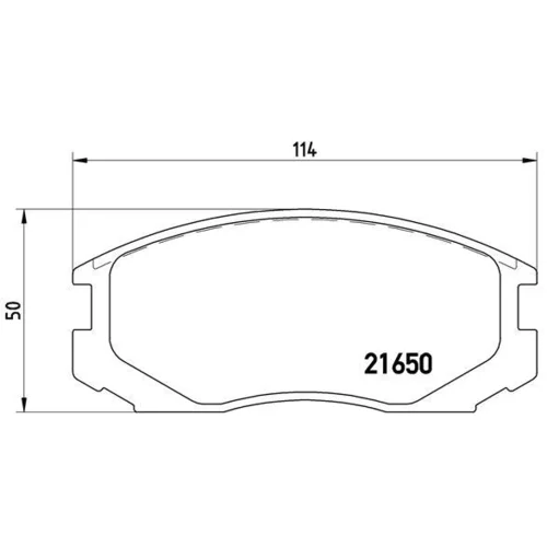 Sada brzdových platničiek kotúčovej brzdy BREMBO P 54 015