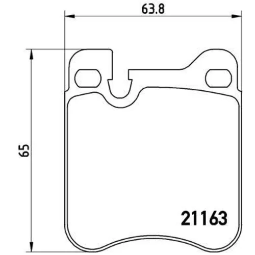 Sada brzdových platničiek kotúčovej brzdy BREMBO P 65 010