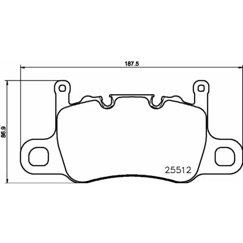 Sada brzdových platničiek kotúčovej brzdy BREMBO P 65 037