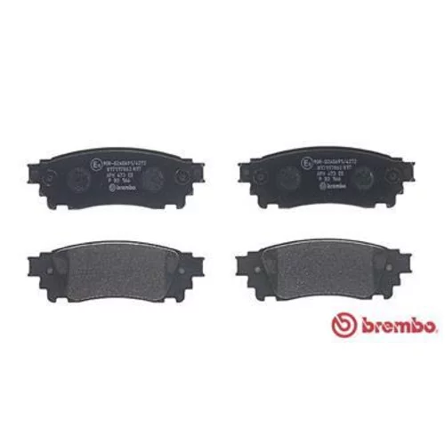 Sada brzdových platničiek kotúčovej brzdy BREMBO P 83 166 - obr. 1