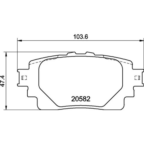 Sada brzdových platničiek kotúčovej brzdy BREMBO P 83 174