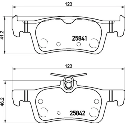 Sada brzdových platničiek kotúčovej brzdy BREMBO P 24 204