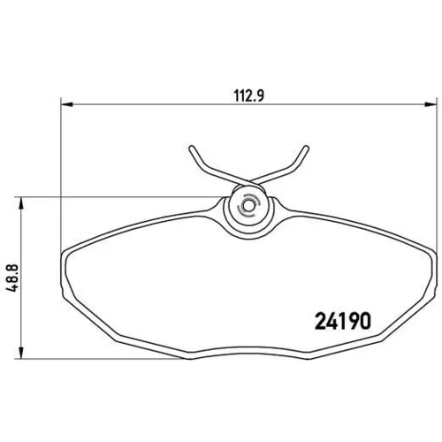 Sada brzdových platničiek kotúčovej brzdy BREMBO P 36 015